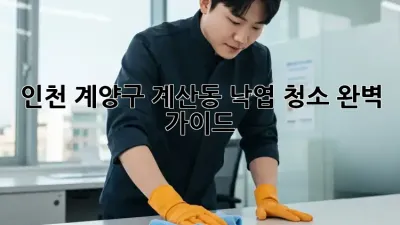 인천 계양구 계산동 낙엽 청소 완벽 가이드