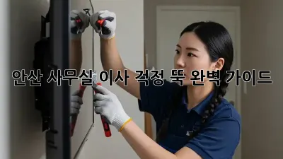 안산 사무실 이사, 걱정 뚝! 완벽 가이드